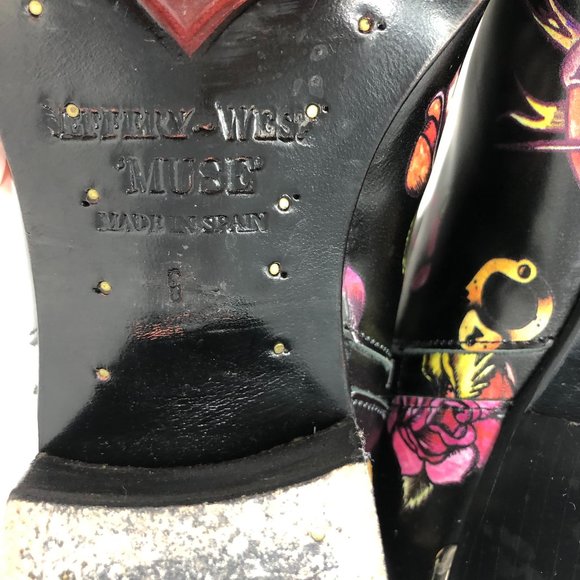 JEFFERY WEST 'MUSE' Tattoo Sylvian Leather Boots - Picture 7 of 11